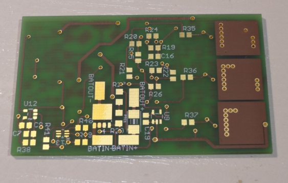 bottom side of the same PCB