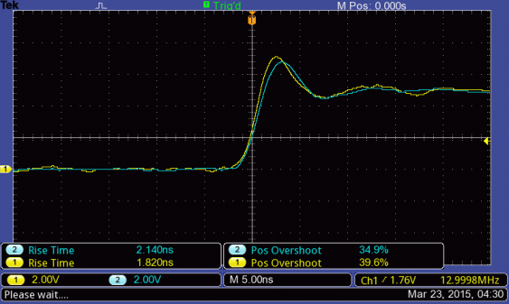 single 13 MHz square wave on TBS1202B-EDU