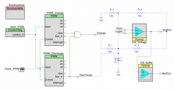 detailed schematic as implemented in PSoC4