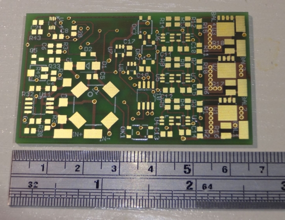 top side of the PCB - with a rules for comparing its size