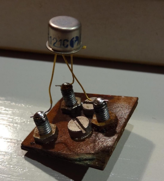 Homemade transistor component